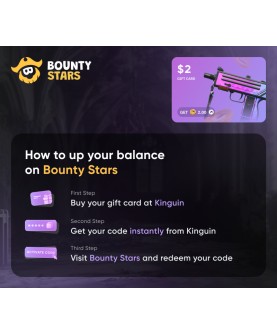 Bountystars.com $2 Wallet Card Code Key GLOBAL